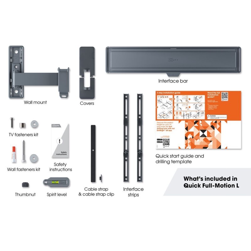 Buy Vogels QUICK TV Wall Mount - TVM1623 - 60x40 Turn 1 arm in Cyprus, Nicosia, Limassol, Larnaka, Pafos