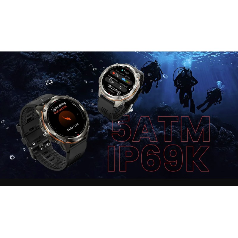 Buy Kospet Rugged Smartwatch GPS Silicone Black - TANK T3 ULTRA 2 - Rugged Smart... in Cyprus, Nicosia, Limassol, Larnaka, Pafos