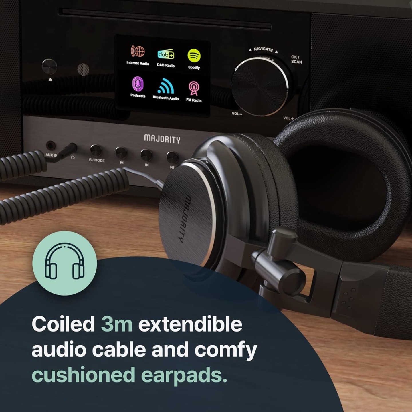 Majority Headphones - STUDIO 1 - Over Ear Headphones for DJ-Gaming-Recording — Buy in Cyprus with Fast Delivery