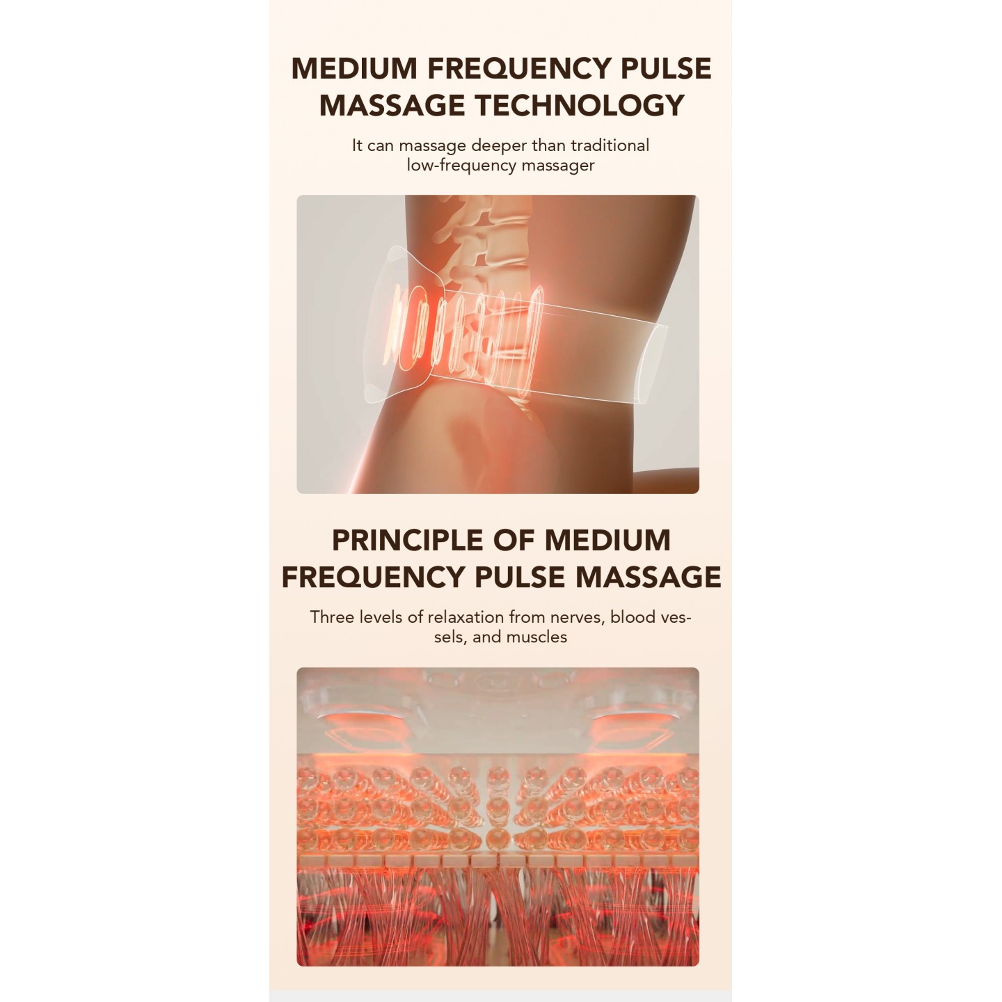 SKG Waist Massager - W7 Pro - Hot Compress-TENS — Buy in Cyprus with Fast Delivery