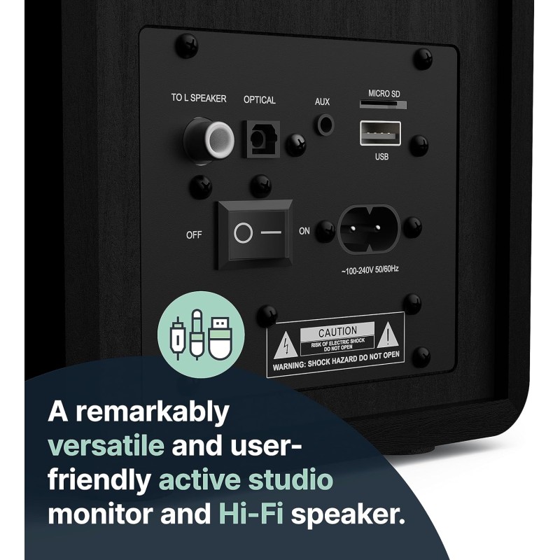 Buy Majority Active Speakers - D40X - Active Speakers 70W 4'' BT USB SD (pair) in Cyprus, Nicosia, Limassol, Larnaka, Pafos