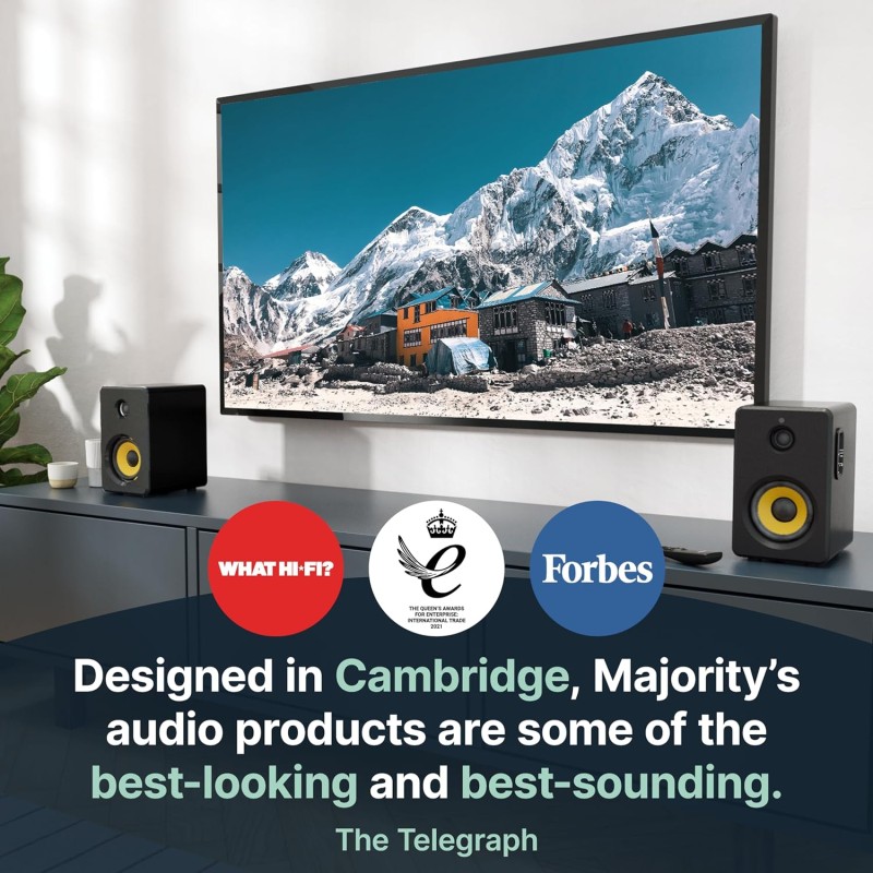 Buy Majority Active Speakers - D40X - Active Speakers 70W 4'' BT USB SD (pair) in Cyprus, Nicosia, Limassol, Larnaka, Pafos