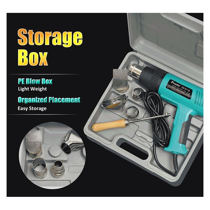 Buy Proskit Guns Hot Air Gun - SS-611B - 1500W in Cyprus, Nicosia, Limassol, Larnaka, Pafos