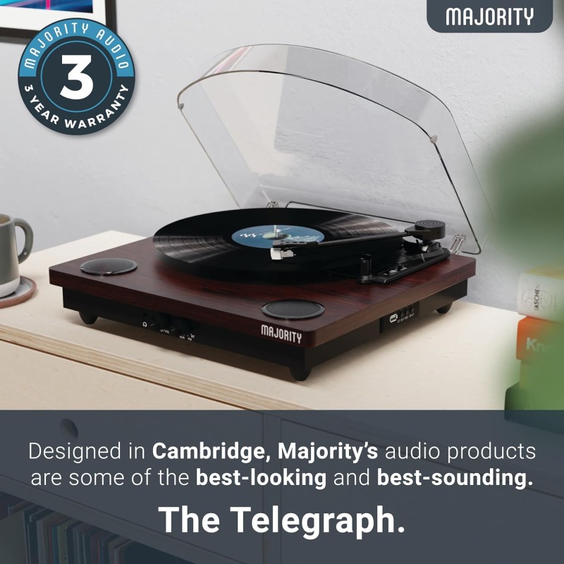 Buy Majority MOTO Turntable - Audio-Technica Cartridge - Digital Record, Cut & BT in Cyprus, Nicosia, Limassol, Larnaka, Pafos
