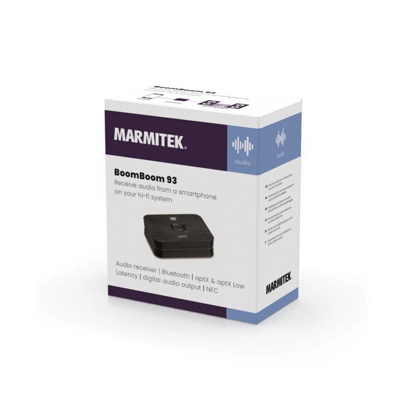 Buy Marmitek Bluetooth Receiver - BoomBoom 93 - Multipair AptX NFC Optical port in Cyprus, Nicosia, Limassol, Larnaka, Pafos
