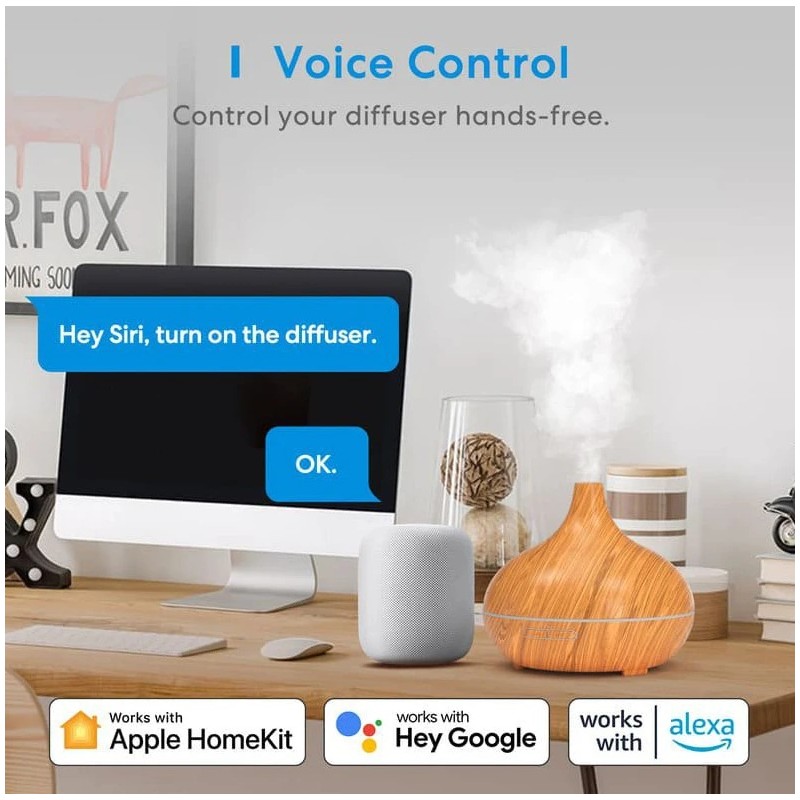 Buy Meross Homekit Smart Aroma Essential Oil Diffuser - MOD150HK-UK - Meross Hom... in Cyprus, Nicosia, Limassol, Larnaka, Pafos