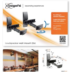 Buy Vogels Loudspeaker Wall Supports - VLB200 - Set of 2 in Cyprus, Nicosia, Limassol, Larnaka, Pafos