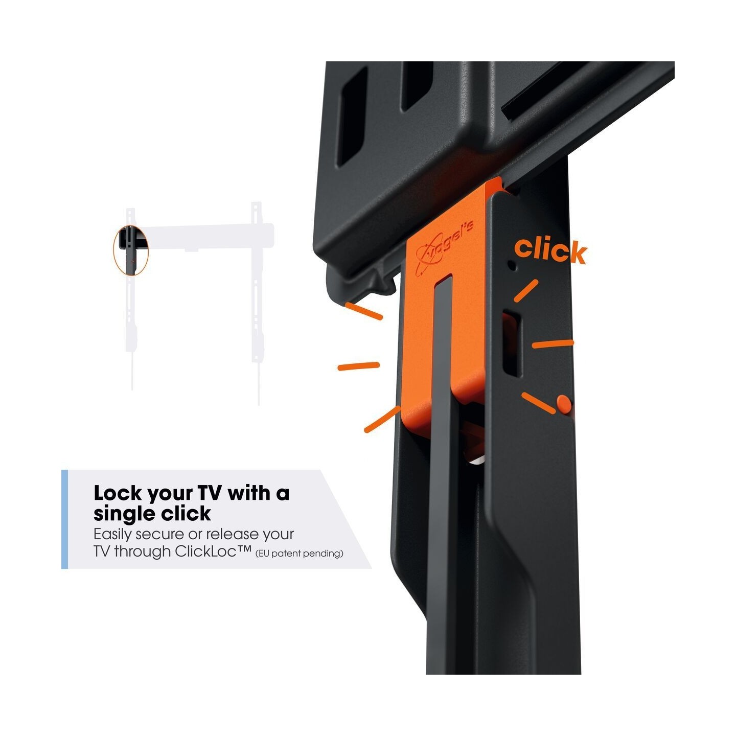 Vogels TV Wall Mount - TVM3403 - Fixed TV Wall Mount 32-77'' Black — Buy in Cyprus with Fast Delivery