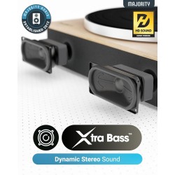 Buy Majority Turntable Folio Stereo Speakers - AT3600L - Cartridge & Pitch Control in Cyprus, Nicosia, Limassol, Larnaka, Pafos