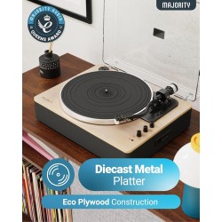 Buy Majority Turntable Folio Stereo Speakers - AT3600L - Cartridge & Pitch Control in Cyprus, Nicosia, Limassol, Larnaka, Pafos