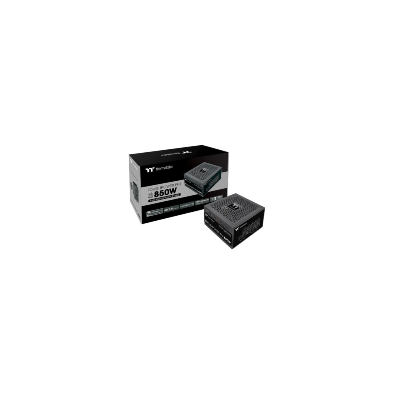 Thermaltake TOUGHPOWER PF3 850W Platinum - Fully-Modular ATX 3.0 PSU, 80 PLUS Platinum, Black