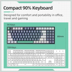 Buy Machenike Keyboard - K500-B94 - White Mechanical Gaming Keyboard 94 Red Swit... in Cyprus, Nicosia, Limassol, Larnaka, Pafos
