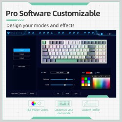 Buy Machenike Keyboard - K500-B94 - White Mechanical Gaming Keyboard 94 Red Swit... in Cyprus, Nicosia, Limassol, Larnaka, Pafos