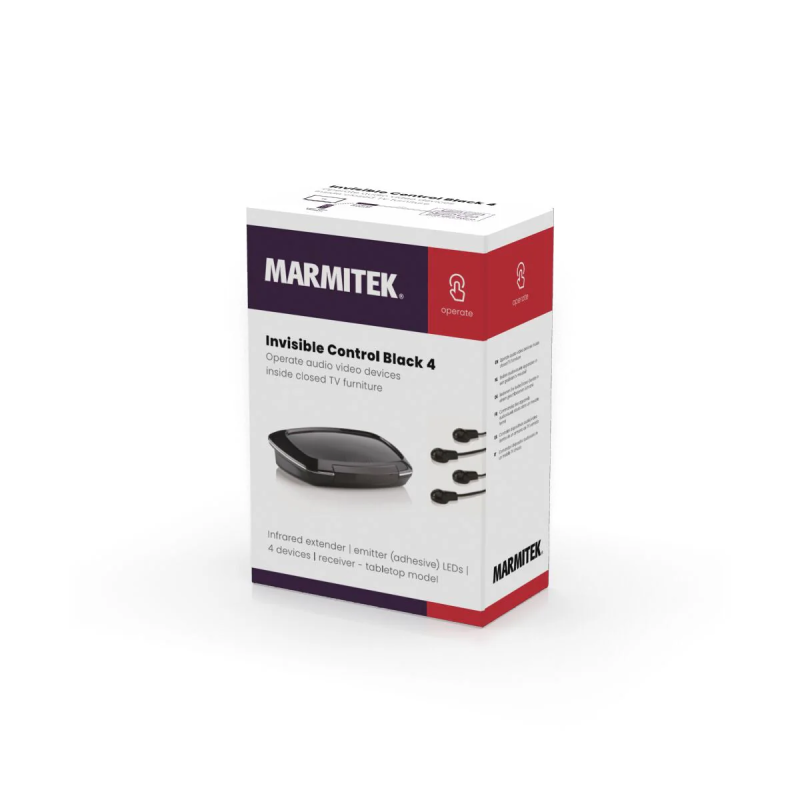 Buy Marmitek Invisible Control Black 4 IR Extender - up to 4 Devices in Cyprus, Nicosia, Limassol, Larnaka, Pafos