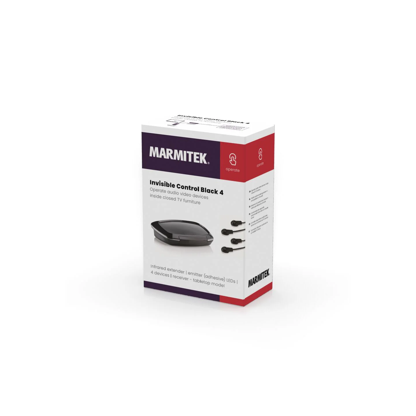 Marmitek Invisible Control Black 4 IR Extender - up to 4 Devices — Buy in Cyprus with Fast Delivery