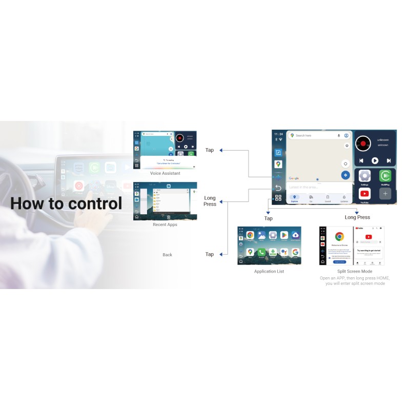 Buy MINIX Car Android Media Hub - CA480 - 8GB 128GB SD SIM CarPlay Android Auto in Cyprus, Nicosia, Limassol, Larnaka, Pafos