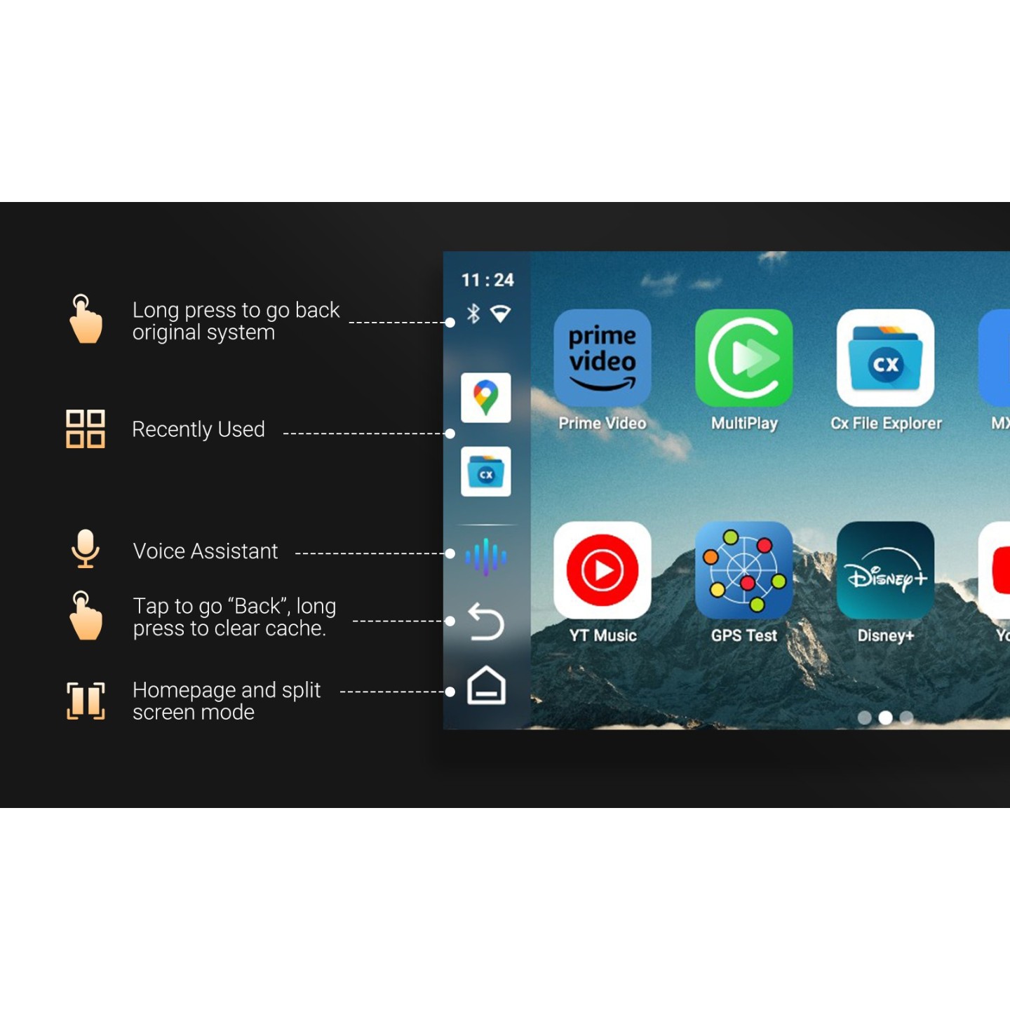 MINIX Car Android Media Hub - CA480 - 8GB 128GB SD SIM CarPlay Android Auto — Buy in Cyprus with Fast Delivery