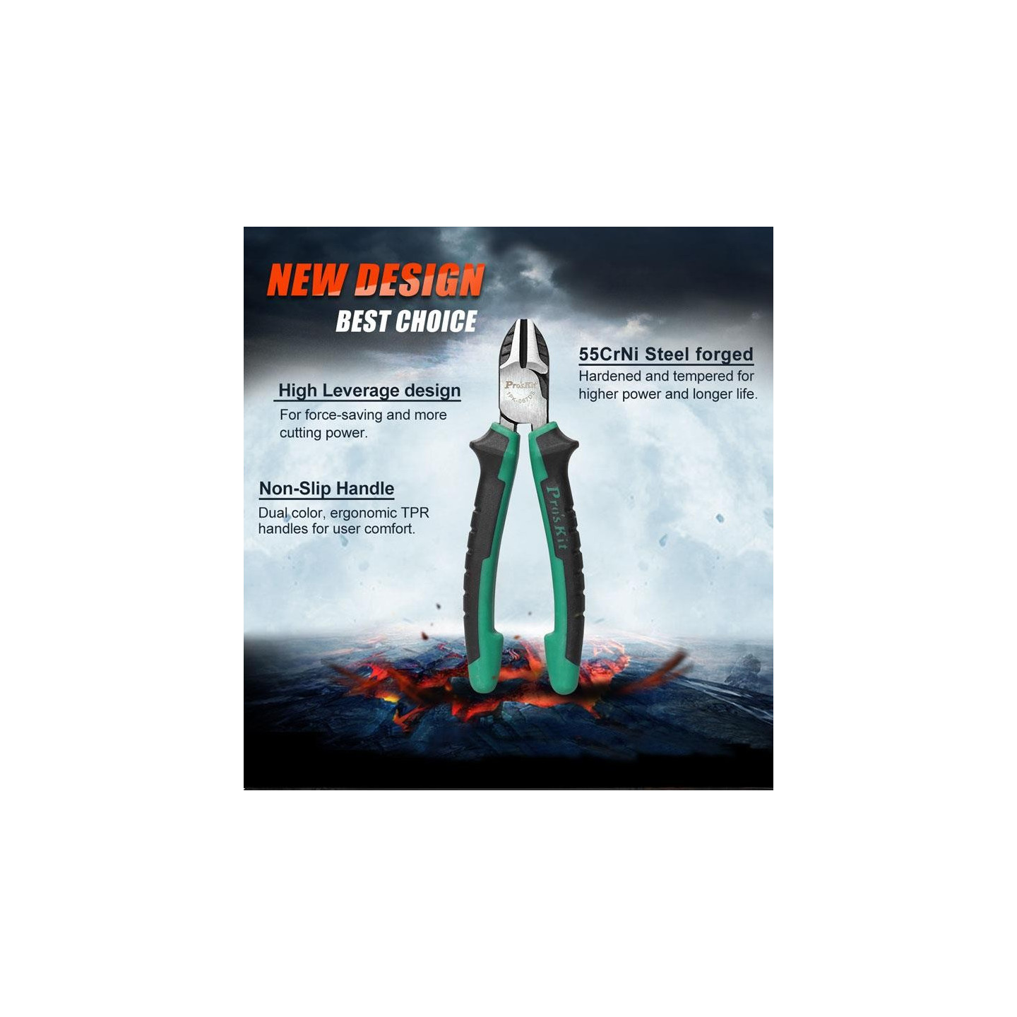 Proskit Robust Diagonal Cutter - 1PK-067DS - Robust Diagonal Cutter — Buy in Cyprus with Fast Delivery