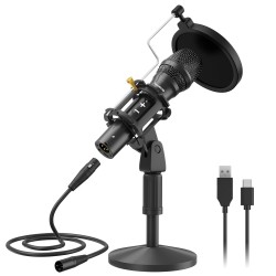 Maono AU-HD300T Dynamic Desktop USB/XLR Microphone (Boxed) — Buy in Cyprus with Fast Delivery