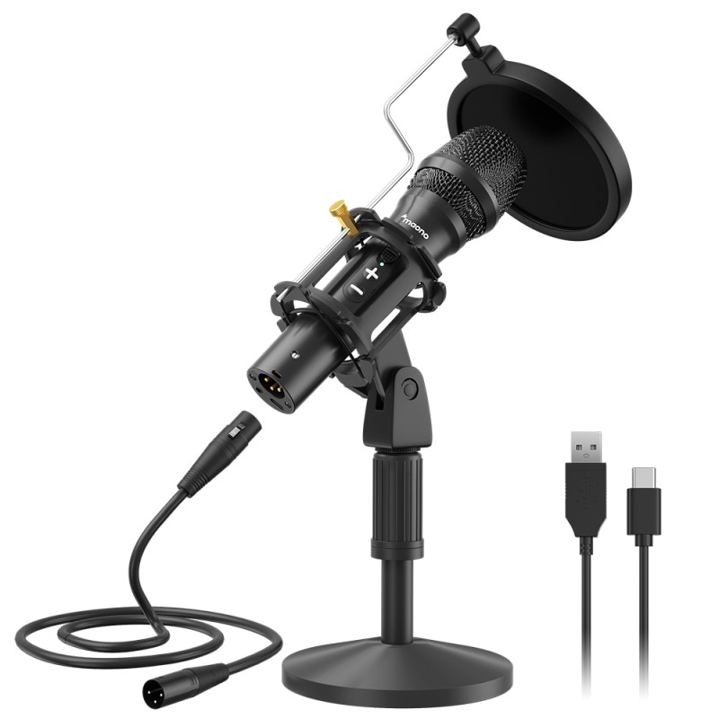 Maono AU-HD300T Dynamic Desktop USB/XLR Microphone (Boxed) — Buy in Cyprus with Fast Delivery