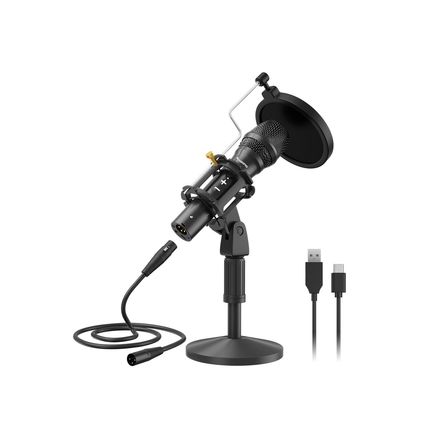 Maono AU-HD300T Dynamic Desktop USB/XLR Microphone (Boxed) — Buy in Cyprus with Fast Delivery