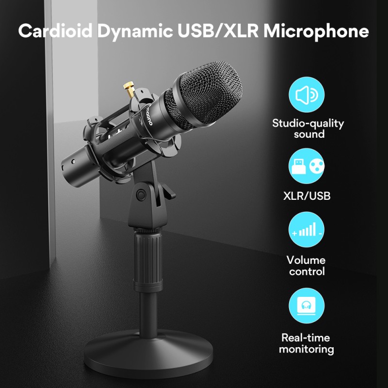 Buy Maono Microphone - HD300T - Dynamic Desktop USB XLR Microphone in Cyprus, Nicosia, Limassol, Larnaka, Pafos