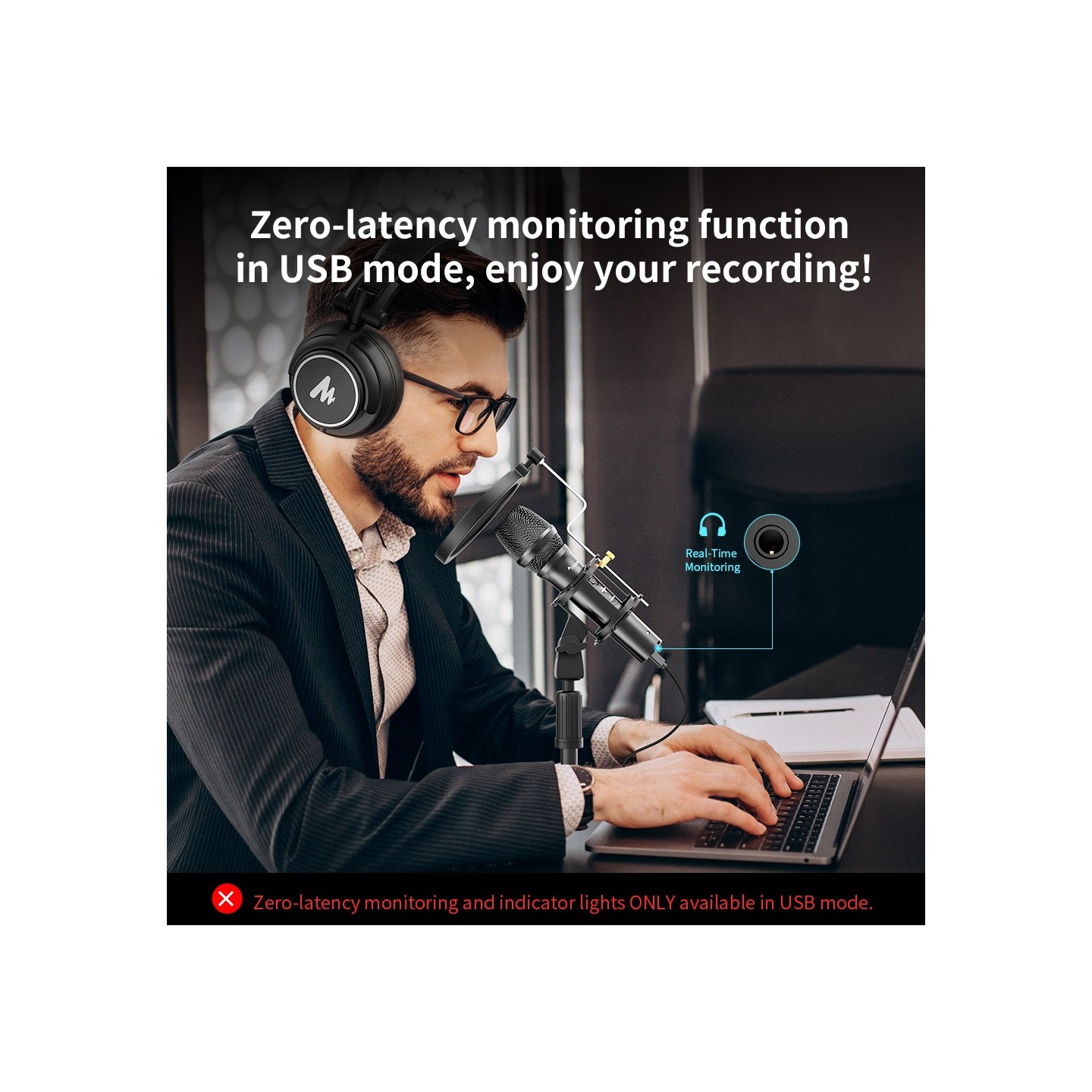 Maono AU-HD300T Dynamic Desktop USB/XLR Microphone (Boxed) — Buy in Cyprus with Fast Delivery