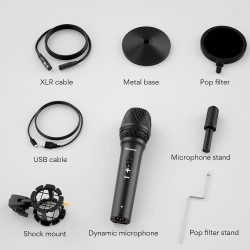 Maono AU-HD300T Dynamic Desktop USB/XLR Microphone (Boxed) — Buy in Cyprus with Fast Delivery