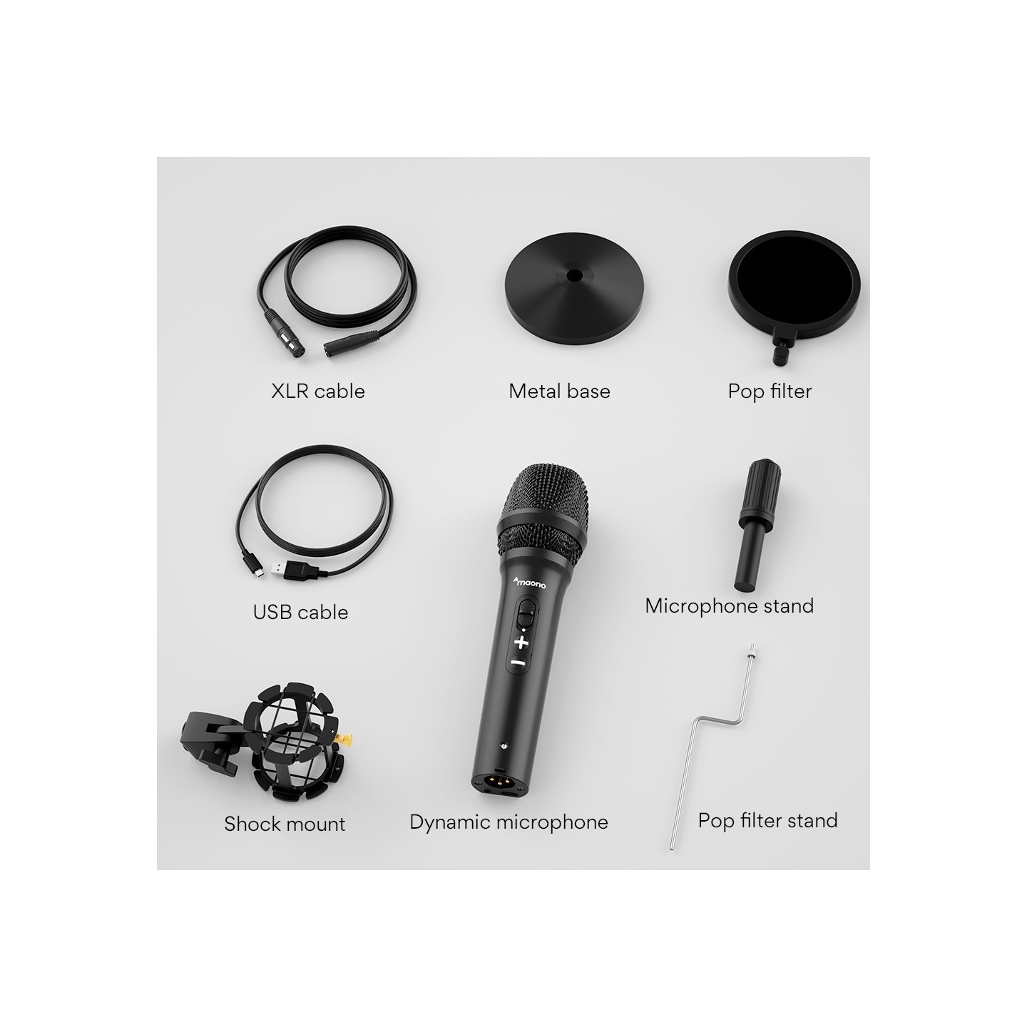 Maono AU-HD300T Dynamic Desktop USB/XLR Microphone (Boxed) — Buy in Cyprus with Fast Delivery