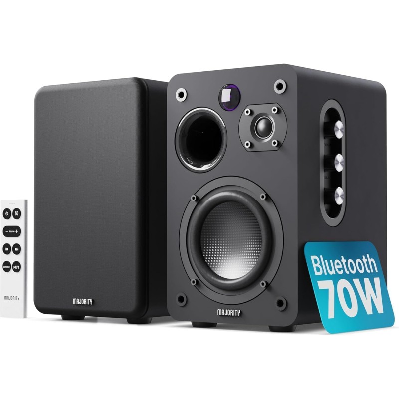 Buy Majority Speakers Active - D70X - 70W 2.0 BT USB Phono HDMI ARC Black (pair) in Cyprus, Nicosia, Limassol, Larnaka, Pafos