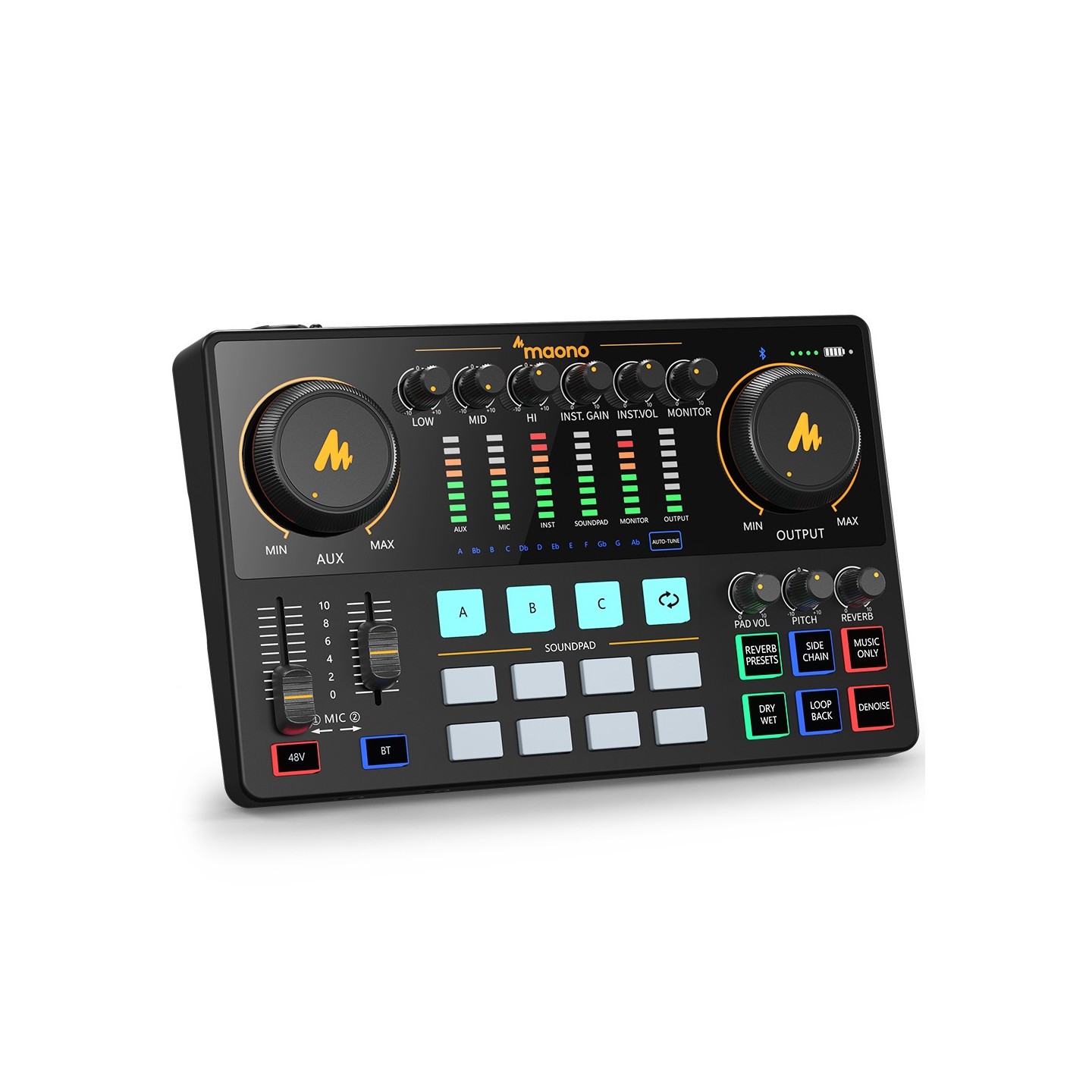 Maono Advanced Streaming Audio Mixer Console - AME2 - Advanced Streaming Audio Mixer Console