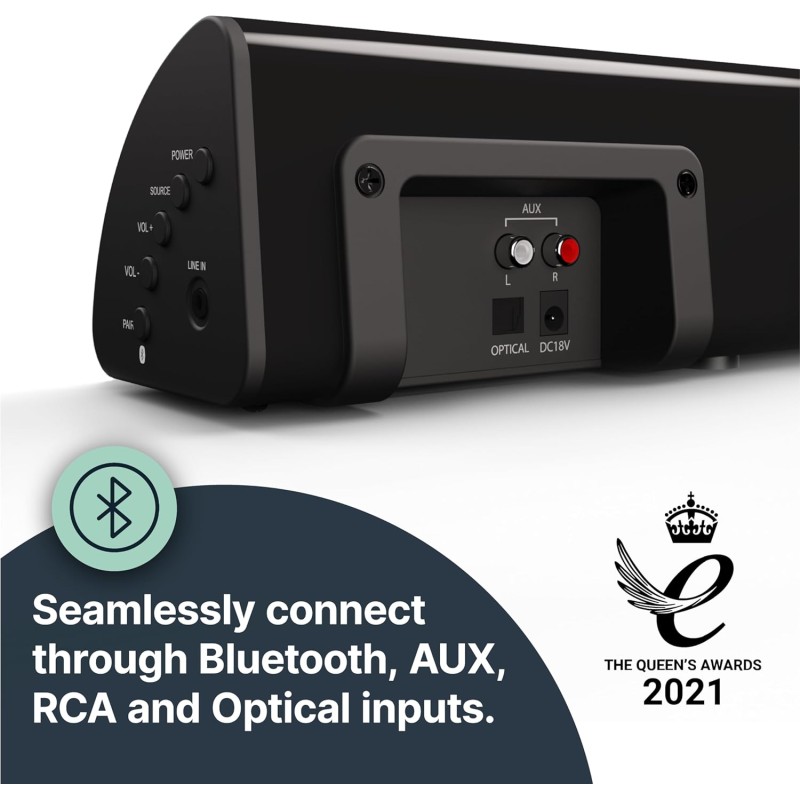 Buy Majority Soundbar - SNOWDON II - 2.1 Soundbar with Built In Subwoofer 120W B... in Cyprus, Nicosia, Limassol, Larnaka, Pafos