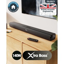 Buy Majority Soundbar - NAGA 80 - 140W 2.1 3D Sound Built-in Sub in Cyprus, Nicosia, Limassol, Larnaka, Pafos
