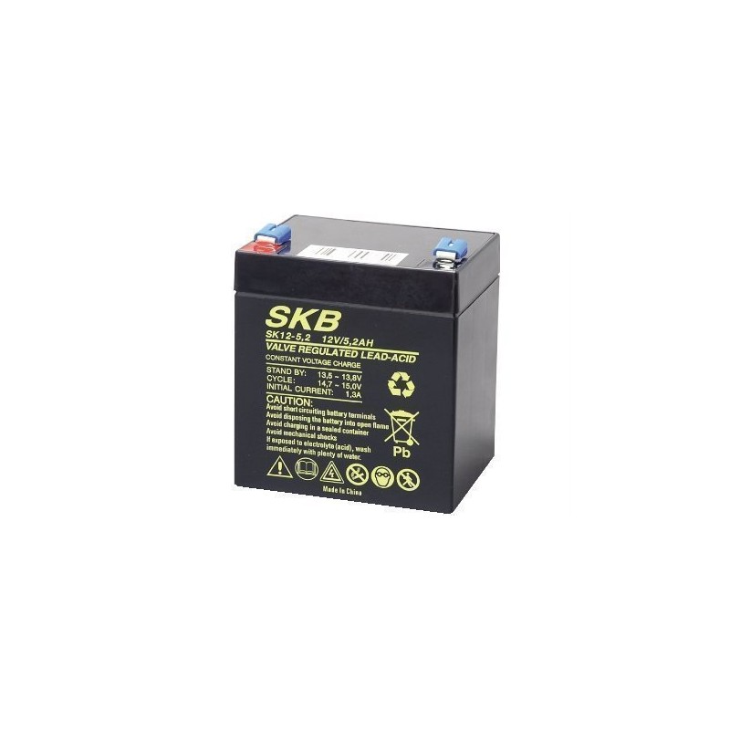 Buy SKB Lead Acid Battery 12V 5.2AH - SK12-52 - Lead Acid Battery 12V 5.2AH in Cyprus, Nicosia, Limassol, Larnaka, Pafos
