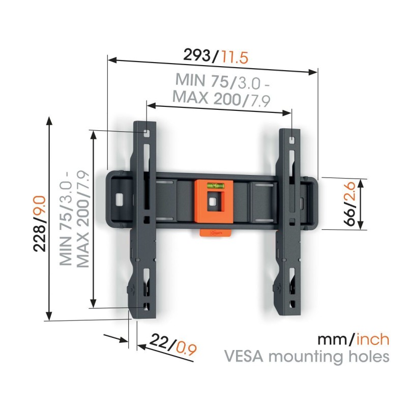 Buy Vogels TV Wall Mount - TVM1203 - Fixed 19-50'' Black in Cyprus, Nicosia, Limassol, Larnaka, Pafos