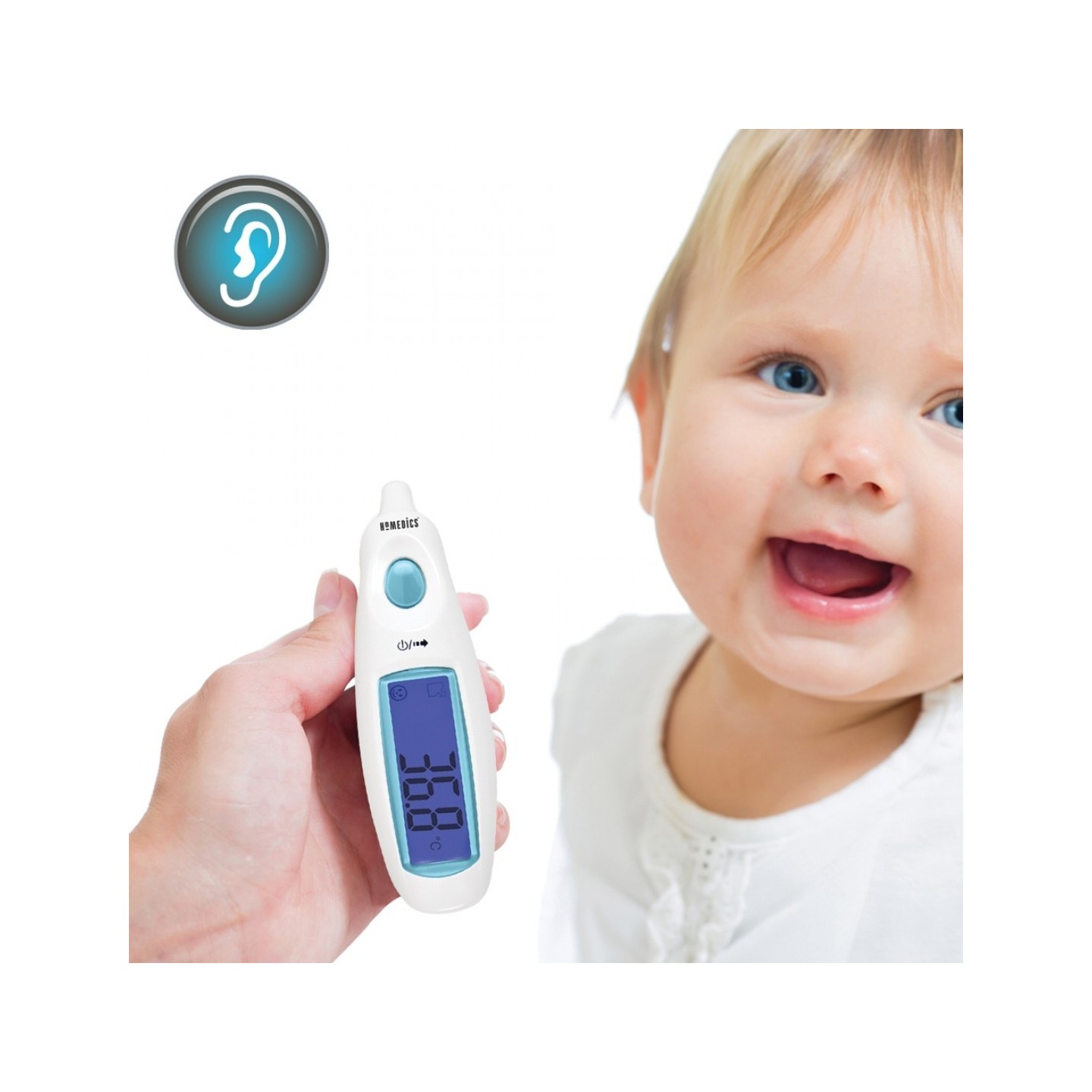 HoMedics Jumbo Display Ear Thermometer - TE-101 - Jumbo Display — Buy in Cyprus with Fast Delivery