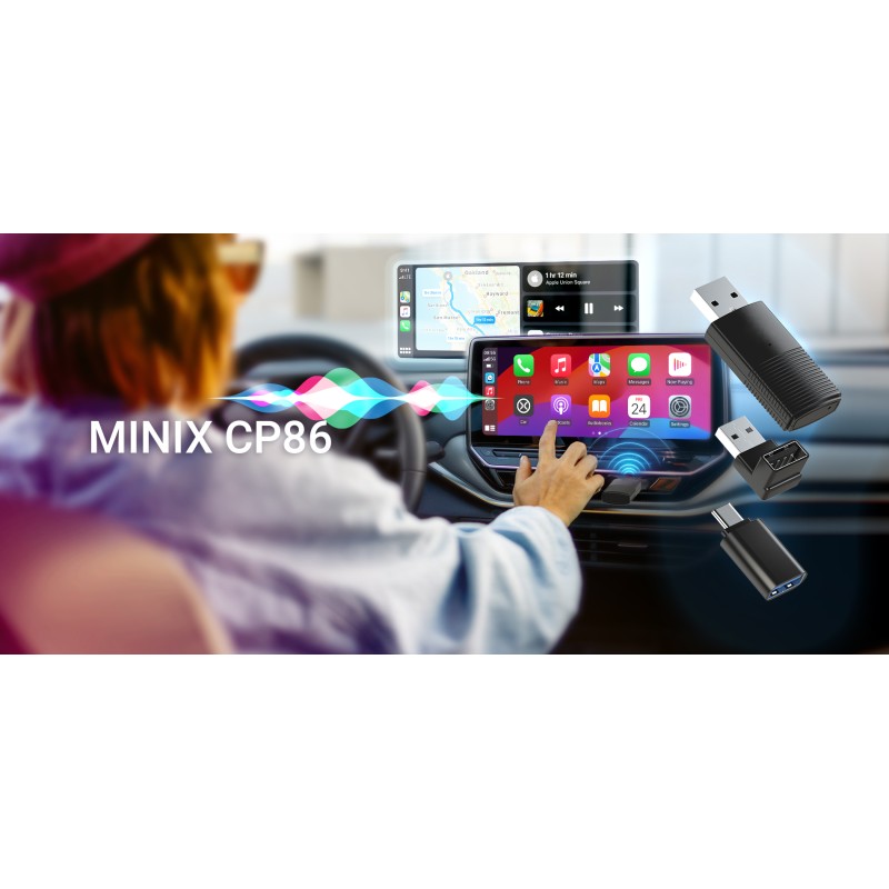 Buy MINIX Car Wired to Wireless CarPlay USB Dongle - CP86 - Wired to Wireless Ca... in Cyprus, Nicosia, Limassol, Larnaka, Pafos