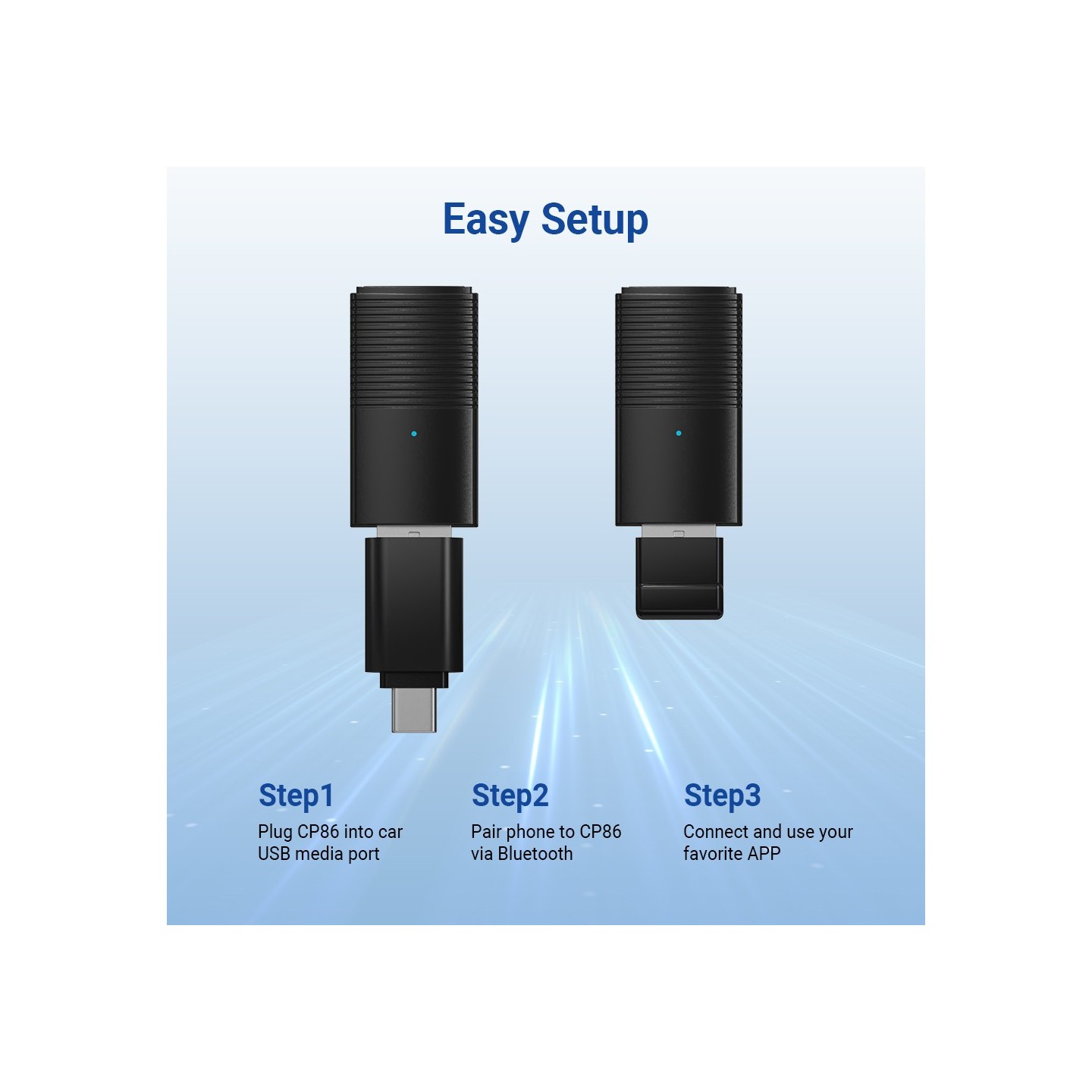 MINIX Car Wired to Wireless CarPlay USB Dongle - CP86 - Wired to Wireless CarPlay USB Dongle