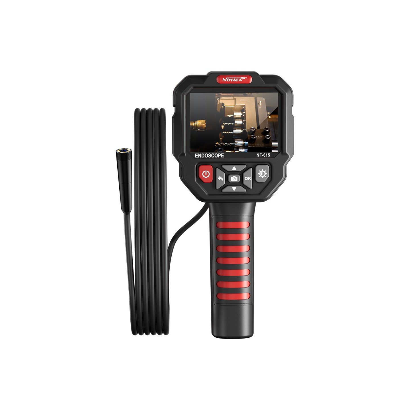 Noyafa Endoscope Camera - NF-615 - 3.5-inch IPS Screen, 1080P Resolution, IP67 Waterproof Lens & 5m Flexible Cable