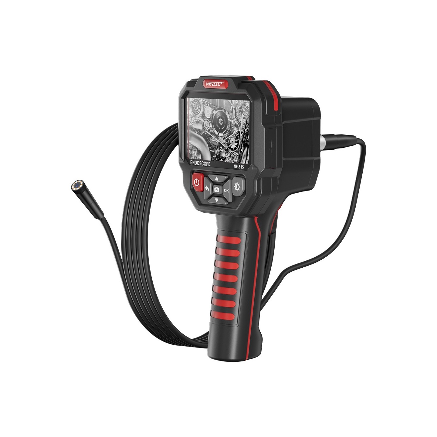 Noyafa Endoscope Camera - NF-615 - 3.5-inch IPS Screen, 1080P Resolution, IP67 Waterproof Lens & 5m Flexible Cable