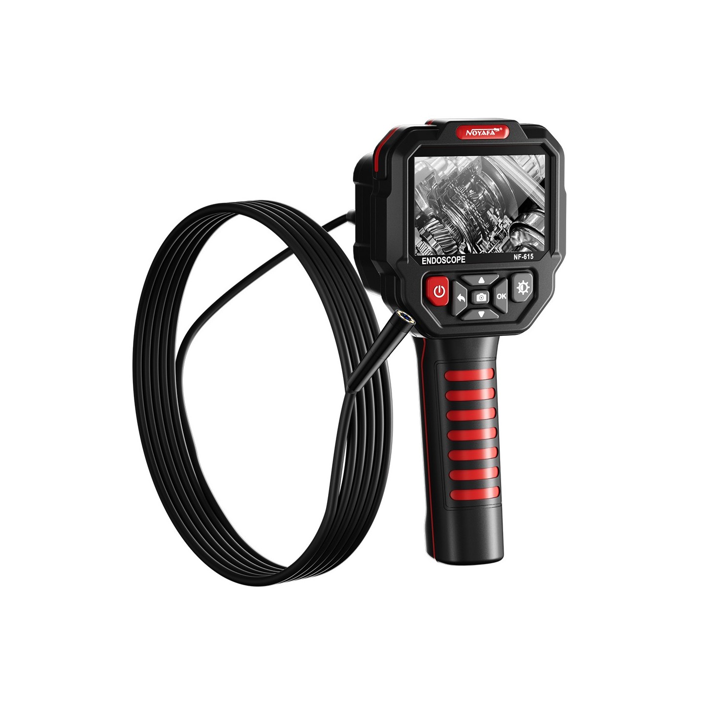 Noyafa Endoscope Camera - NF-615 - 3.5-inch IPS Screen, 1080P Resolution, IP67 Waterproof Lens & 5m Flexible Cable