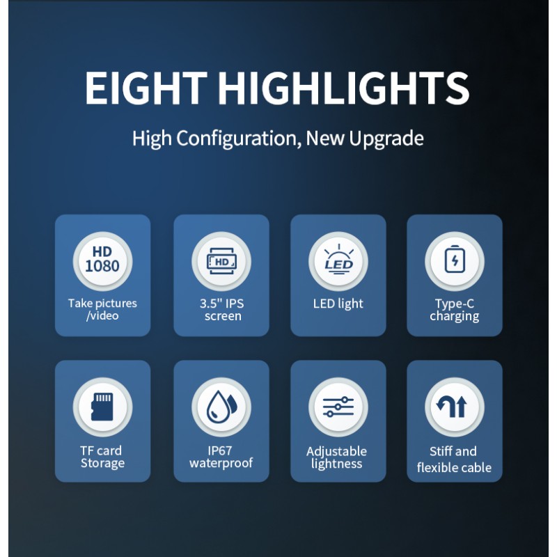 Buy Noyafa Endoscope Camera - NF-615 - 3.5-inch IPS Screen, 1080P Resolution, IP... in Cyprus, Nicosia, Limassol, Larnaka, Pafos