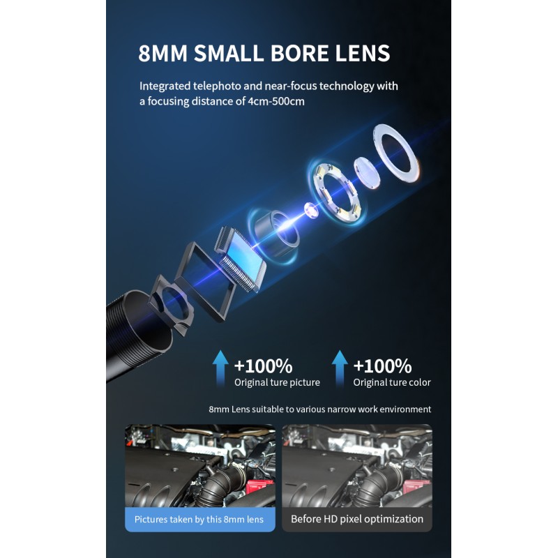 Buy Noyafa Endoscope Camera - NF-615 - 3.5-inch IPS Screen, 1080P Resolution, IP... in Cyprus, Nicosia, Limassol, Larnaka, Pafos