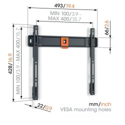 Buy Vogels TV Wall Mount - TVM1403 - Fixed 32-77'' Black in Cyprus, Nicosia, Limassol, Larnaka, Pafos