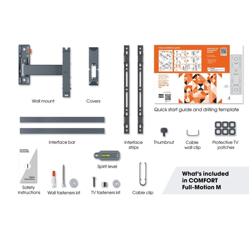 Buy Vogels COMFORT TV Wall Mount - TVM3423 - 40x40 Turn 1 arm in Cyprus, Nicosia, Limassol, Larnaka, Pafos