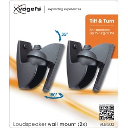 Buy Vogels Wall Loudspeaker Support - VLB500 - Black (pair) in Cyprus, Nicosia, Limassol, Larnaka, Pafos