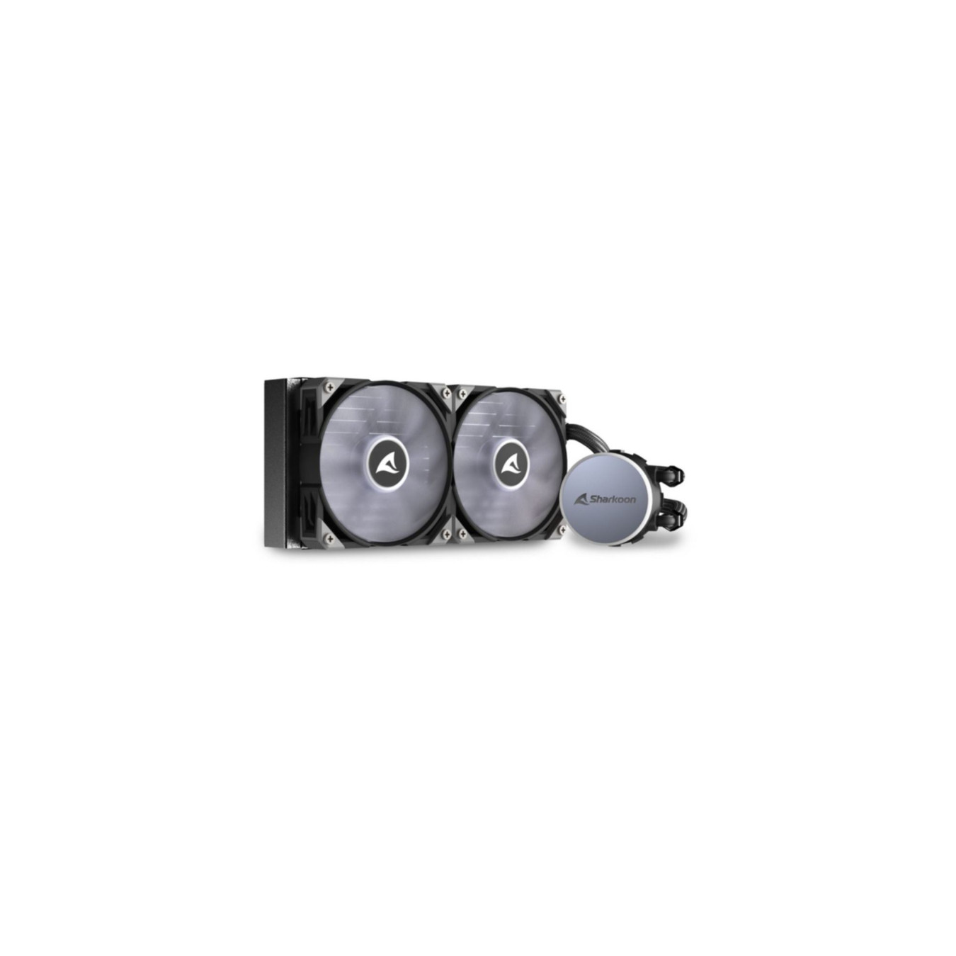 Sharkoon S70 RGB - 240mm AIO Liquid Cooler - Black, ARGB, 2x120mm PWM Fans — Buy in Cyprus with Fast Delivery