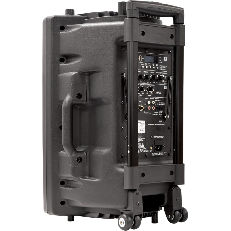 Buy QTX 15'' Portable Karaoke & PA Speaker - QR15PA - 2x Wireless Microphones, B... in Cyprus, Nicosia, Limassol, Larnaka, Pafos