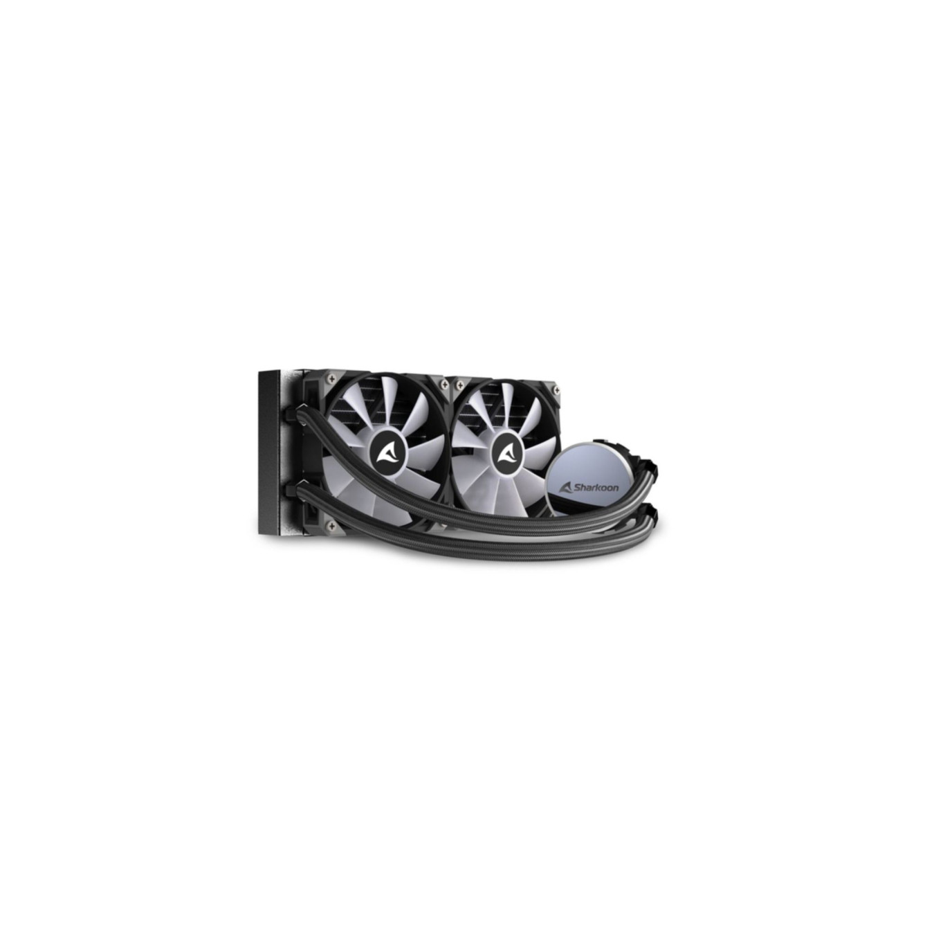 Sharkoon S70 RGB - 240mm AIO Liquid Cooler - Black, ARGB, 2x120mm PWM Fans — Buy in Cyprus with Fast Delivery