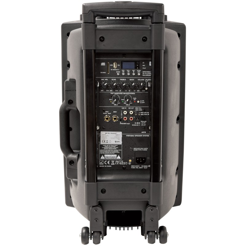 Buy QTX 15'' Portable Karaoke & PA Speaker - QR15PA - 2x Wireless Microphones, B... in Cyprus, Nicosia, Limassol, Larnaka, Pafos